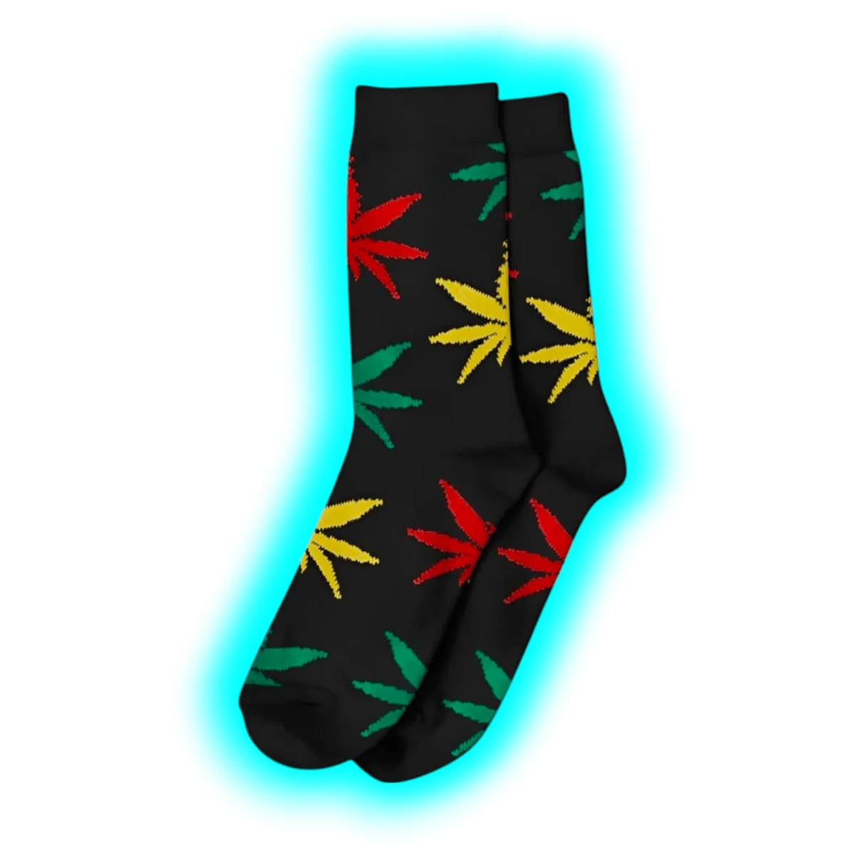 Long Socks Size 40-45 Black/Rasta