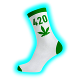 Long Socks Size 40-45 White/420/Neon
