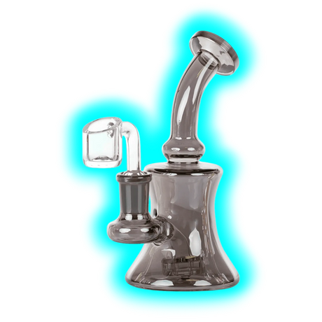 LTD Edition Bubbler Dab Rig Light Black 15cm