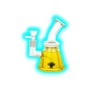 LTD Edition Bubbler Dab Rig Yellow 17cm