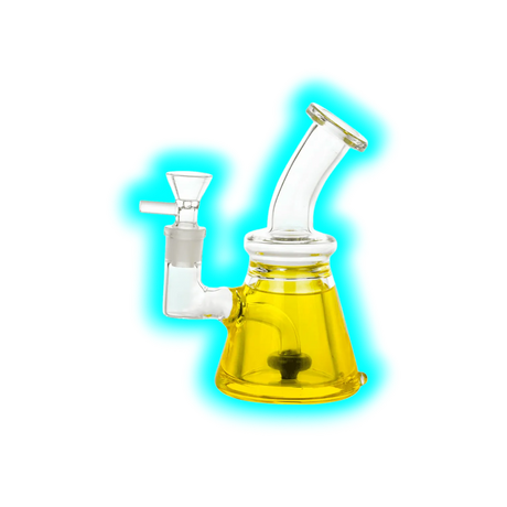 LTD Edition Bubbler Dab Rig Yellow 17cm