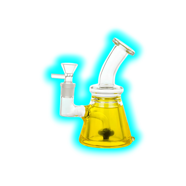 LTD Edition Bubbler Dab Rig Yellow 17cm