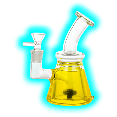 LTD Edition Bubbler Dab Rig Yellow 17cm