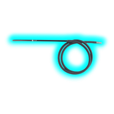 Mata Leon Shisha Silicone Tube Matt 1.5m Black