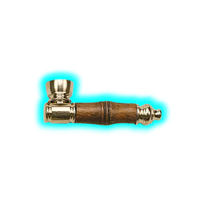 Metal Pfeife mit Holz