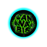 Metal Tin Ashtray - Cannabis