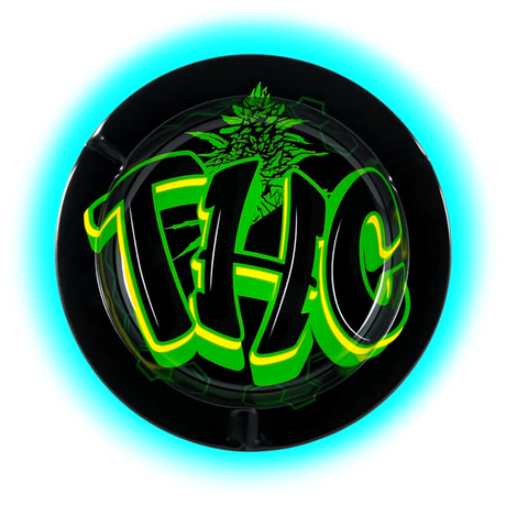 Metal Tin Ashtray - THC