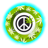 Metall Aschenbecher Peace 1