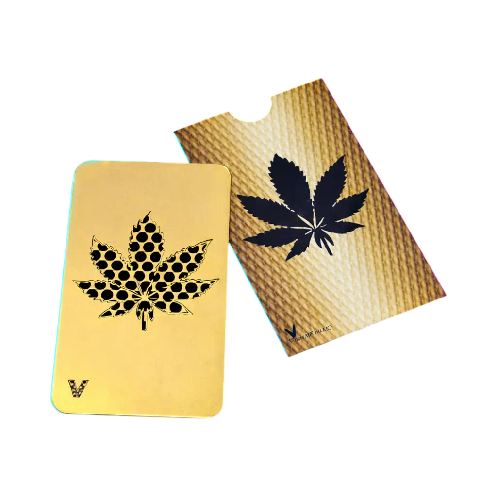 Carte Grinder V Syndicate - Feuille de chanvre (Or)