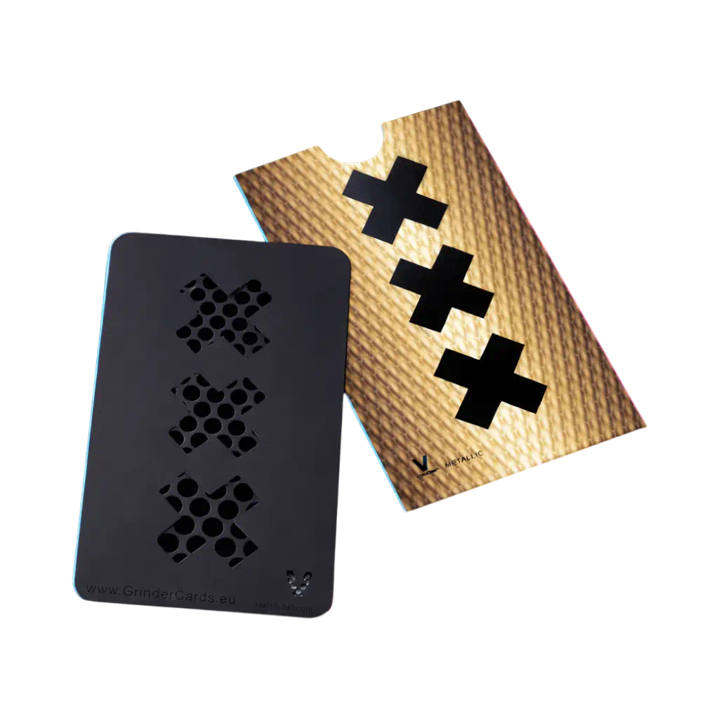 V Syndicate Grinder Card - Amsterdam XXX (Nero opaco)
