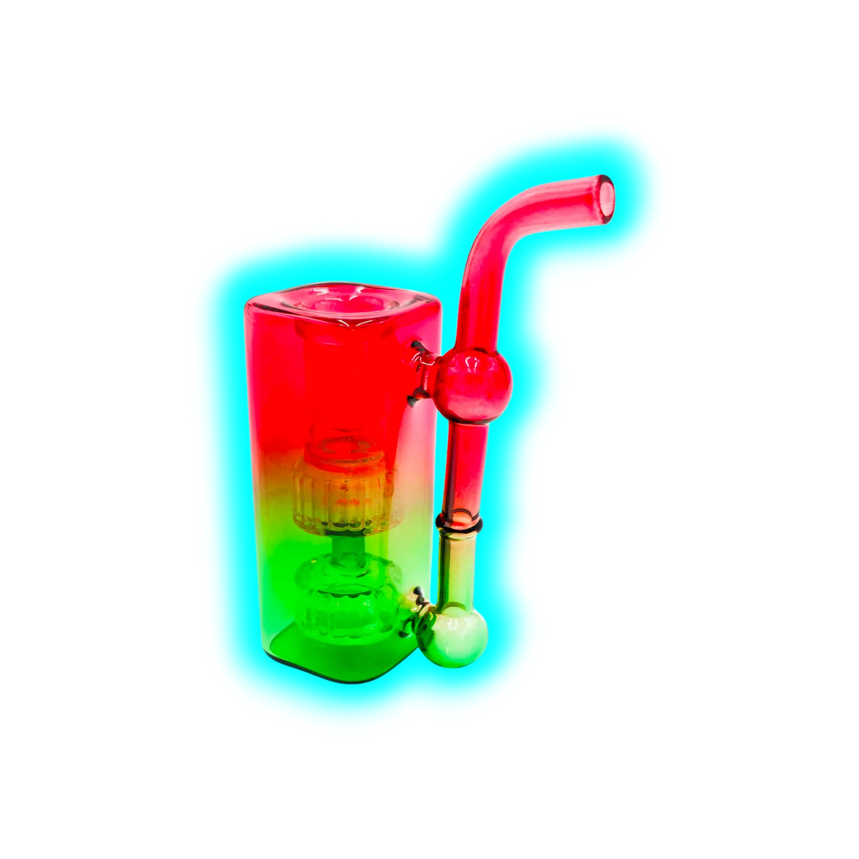Mini Bubbler 11cm Red Green