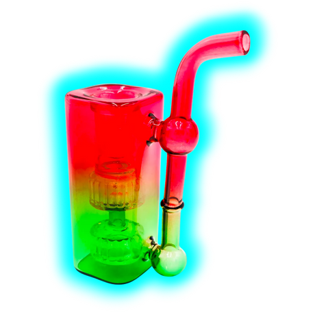 Mini Bubbler 11cm Red Green