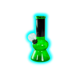 Minibong with Leaf Green Black 13.6cm