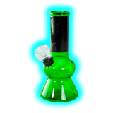 Minibong with Leaf Green Black 13.6cm