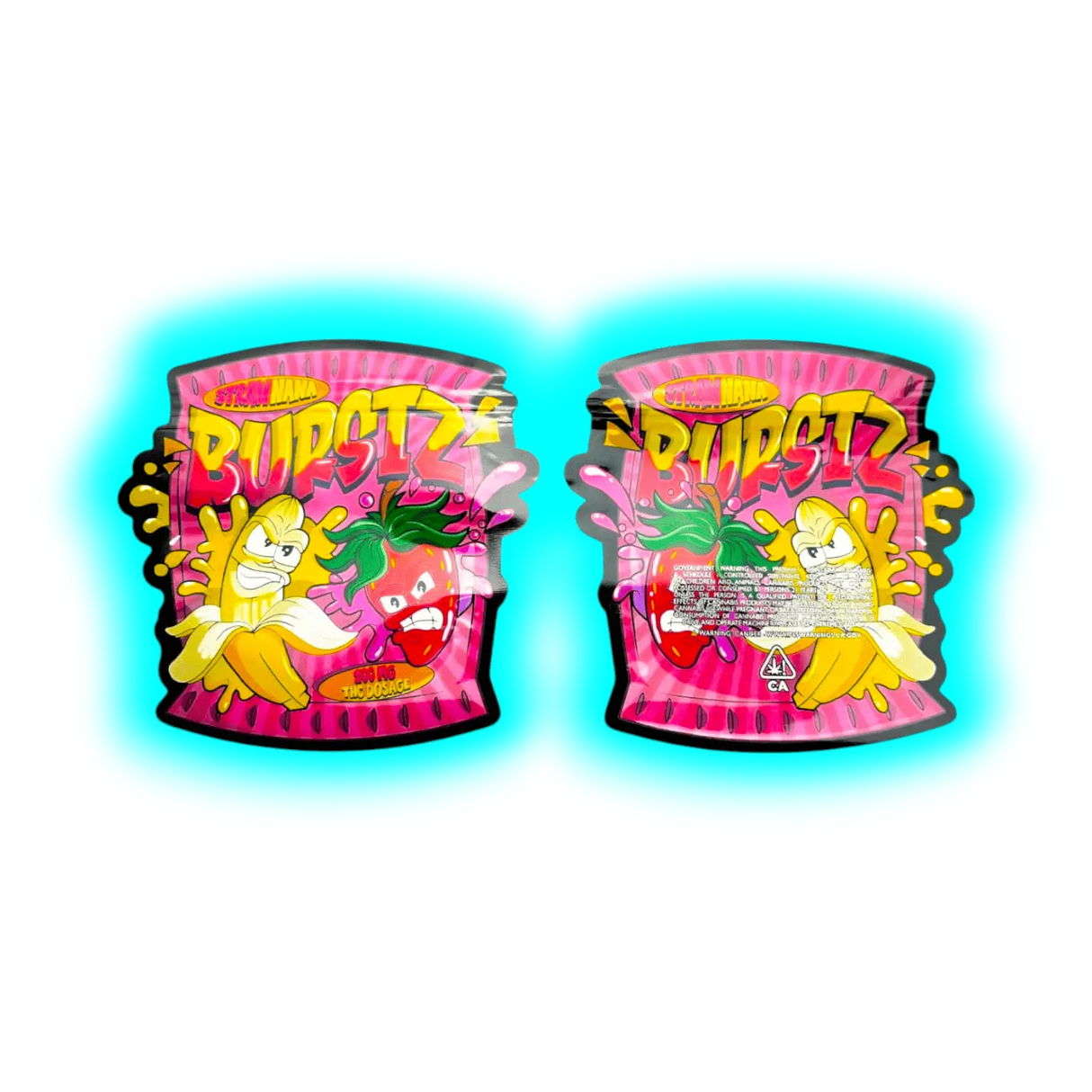 Mylar Bag Strawnana Burstz 1pc