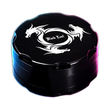 Black Leaf Aluminium Grinder Dragon Wheel 2 Parts 40mm