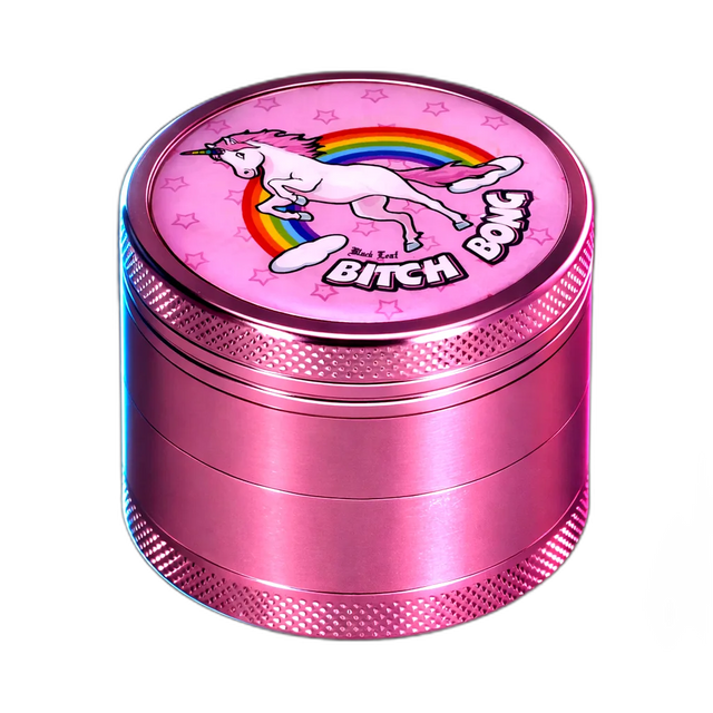 Black Leaf Grinder Bitch Bong 4 Parts