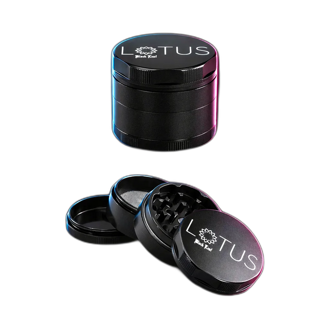Black Leaf Lotus Grinder Grey 63mm