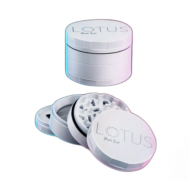 Black Leaf Lotus Grinder White 53mm