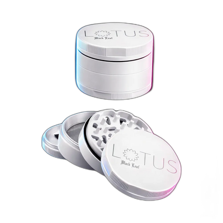 Black Leaf Lotus Grinder White 63mm