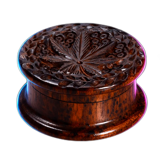 Black Leaf Rosewood Grinder 2Parts 45mm