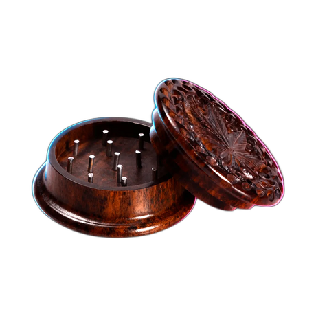 Black Leaf Rosewood Grinder 2Parts 45mm