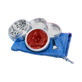 Dragon Grinder 4-teilig Leather Silver 55mm