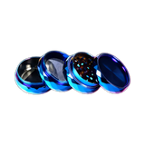 Grinder Crystal Blue Zinc 4er