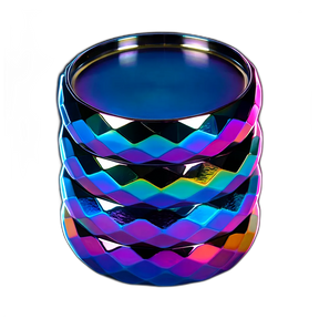 Grinder Crystal Rainbow Zinc 4er