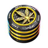 Grinder Leaf black/gold 4 Part 50mm