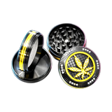 Grinder Leaf black/gold 4 Part 50mm