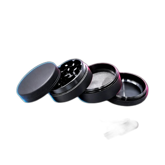 Silicone coated Grinder Black 4 Parts 50mm