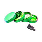 Silicone coated Grinder Green 4 Parts 50mm