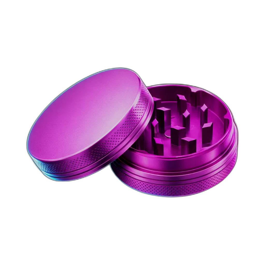 Silicone coated Grinder Lila 2 Parts 50mm