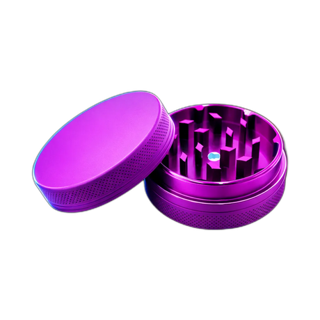 Silicone coated Grinder Purple 2 Parts 50mm