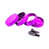 Silicone coated Grinder Purple 4 Parts 50mm