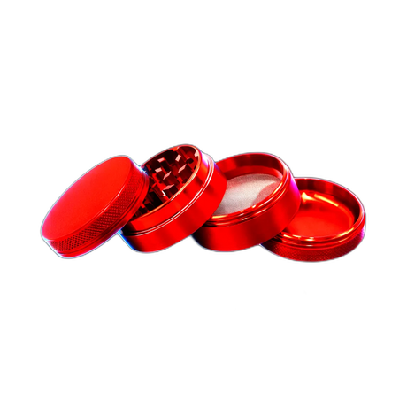 Silicone coated Grinder Red 4 Parts 50mm
