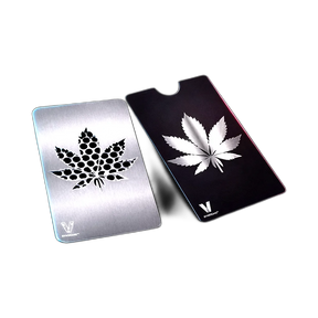 V Syndicate Grinder Card - Hanfblatt (Silber)