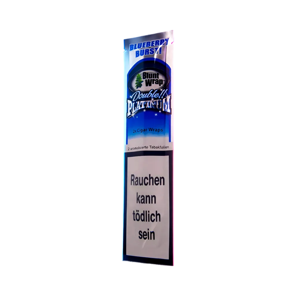 Blunt Wraps Double Platinum Blueberry 2 in 1