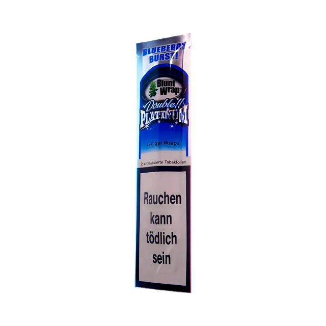 Blunt Wraps Double Platinum Blueberry 2 in 1