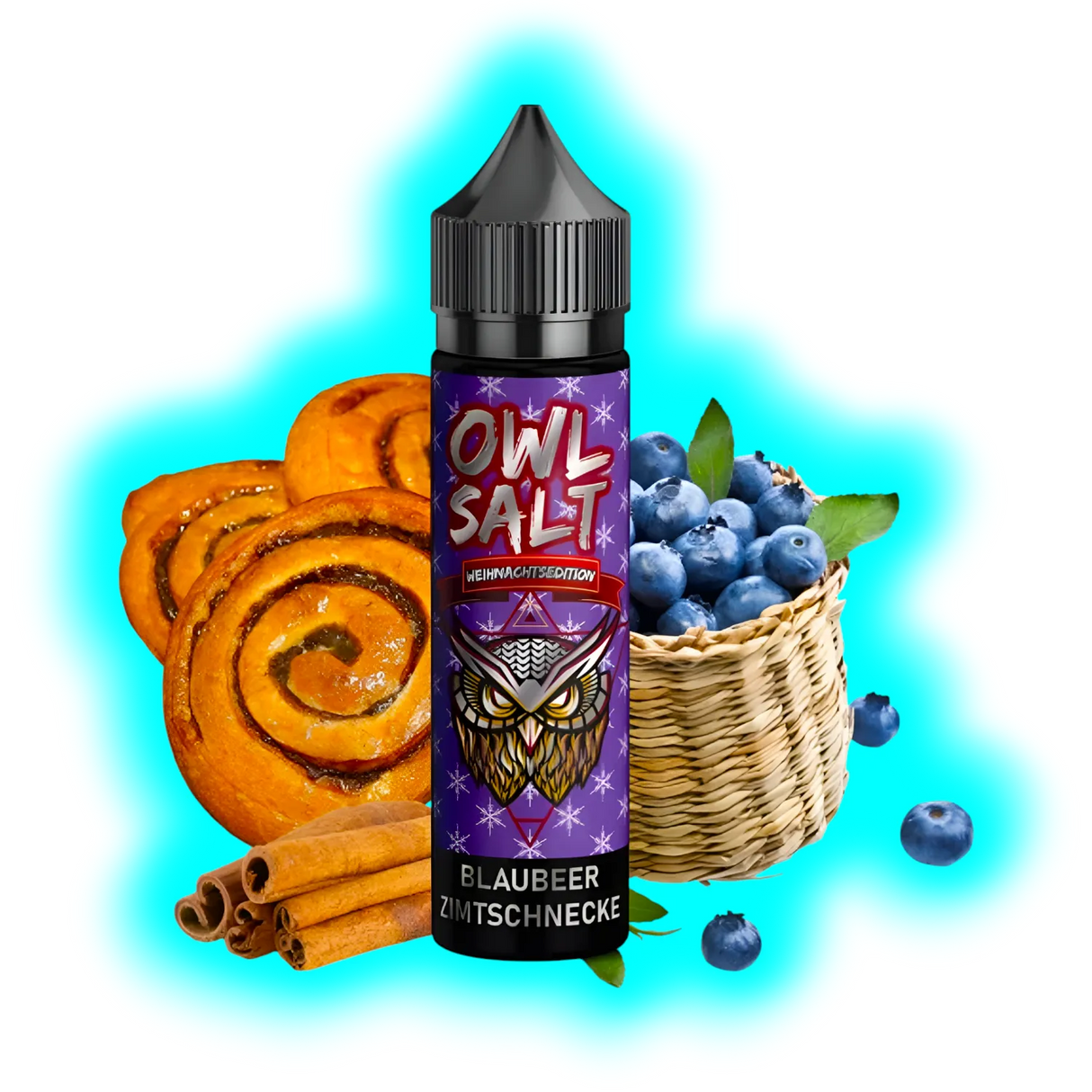 Owl Salt Longfill Blaubeere Zimtschnecke 10/60ml