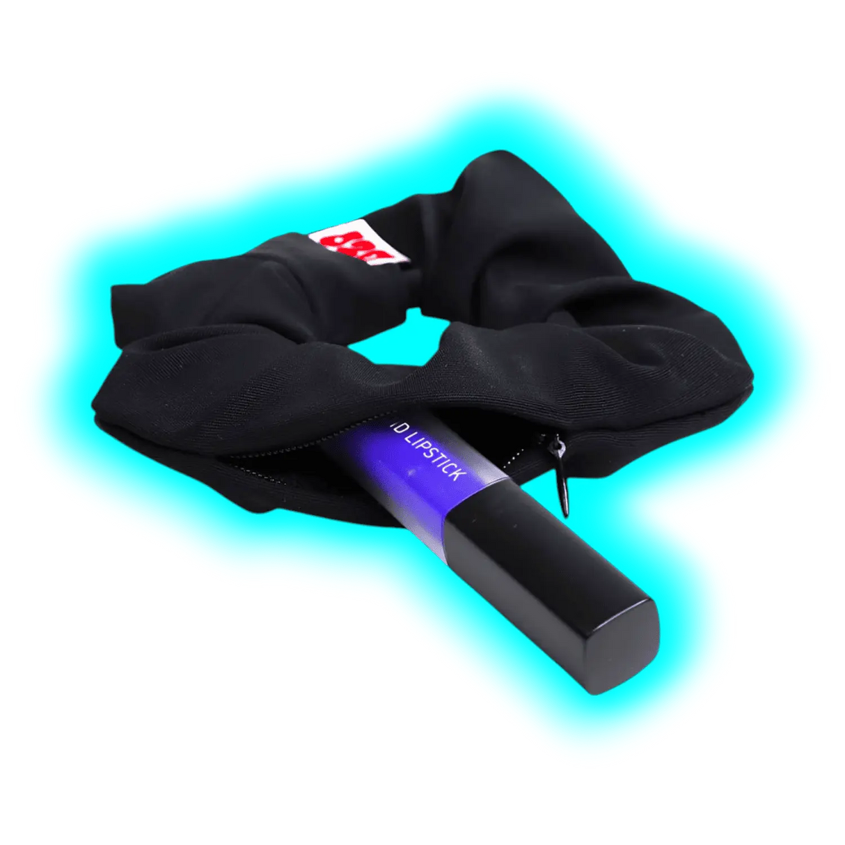 Ozo Secret Stash Scrunchy Black