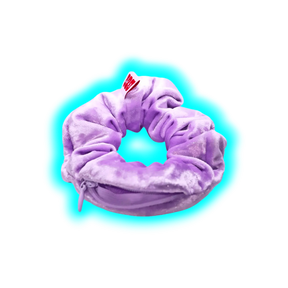 Ozo Secret Stash Scrunchy Samt Lila