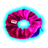 Ozo Secret Stash Scrunchy Samt Magenta