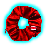 Ozo Secret Stash Scrunchy Samt Red