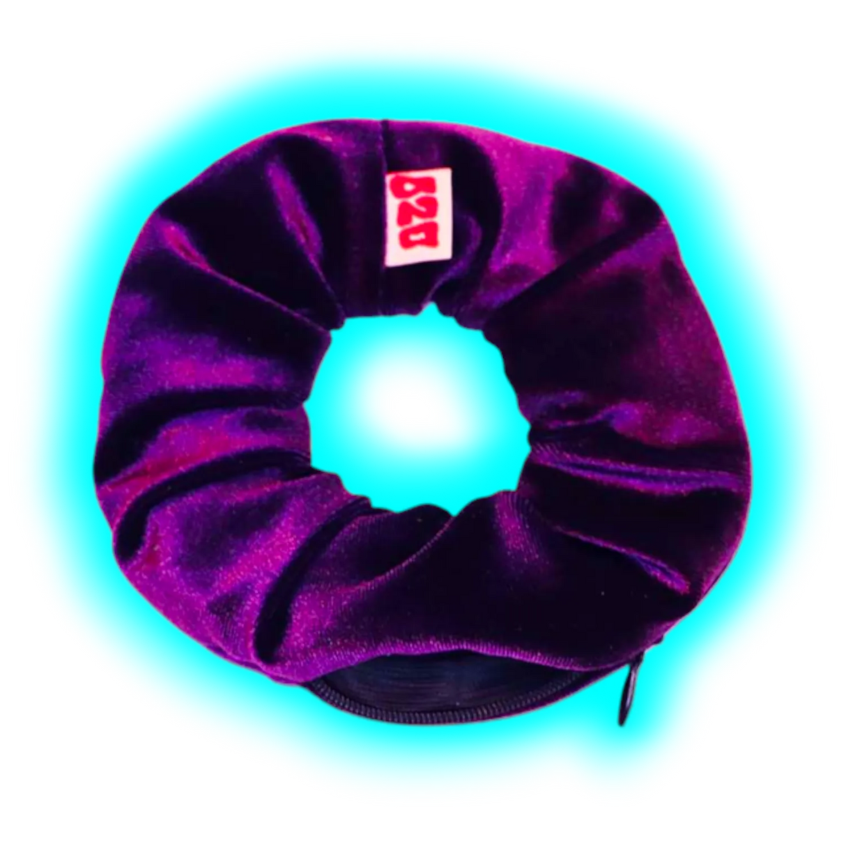Ozo Secret Stash Scrunchy Samt Violet