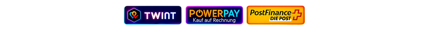 Zahlungsmethoden TWINT, Powerpay und PostFinance