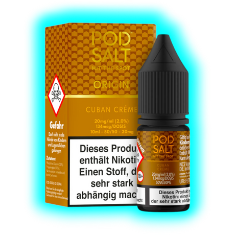 Pod Salt Nexus Origin Cuban Creme 10ml Nic Salt 20mg