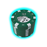 Pokergrinder aus Metall mit Sieb grün