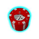 Pokergrinder aus Metall mit Sieb rot
